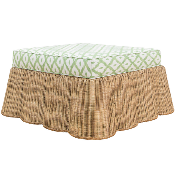 Birdie Wicker Ottoman – Society Social